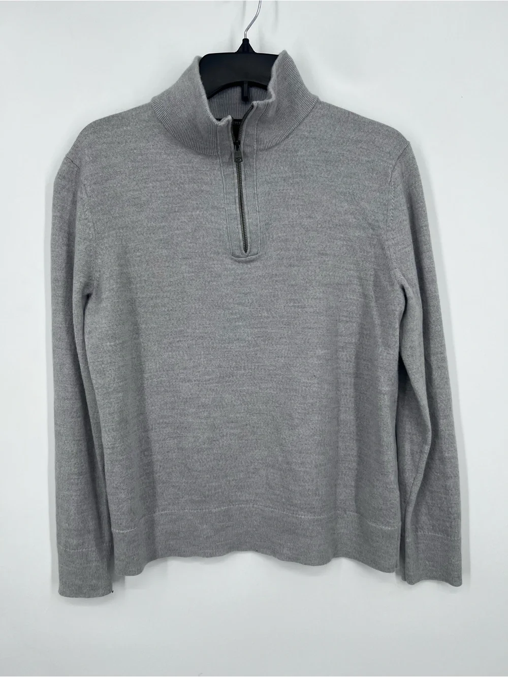 Banana Republic Gray Half-Zip Sweater